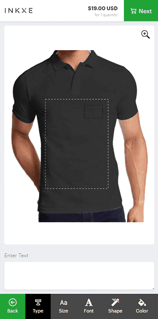 Web-to-Print T-shirt Designer Tool