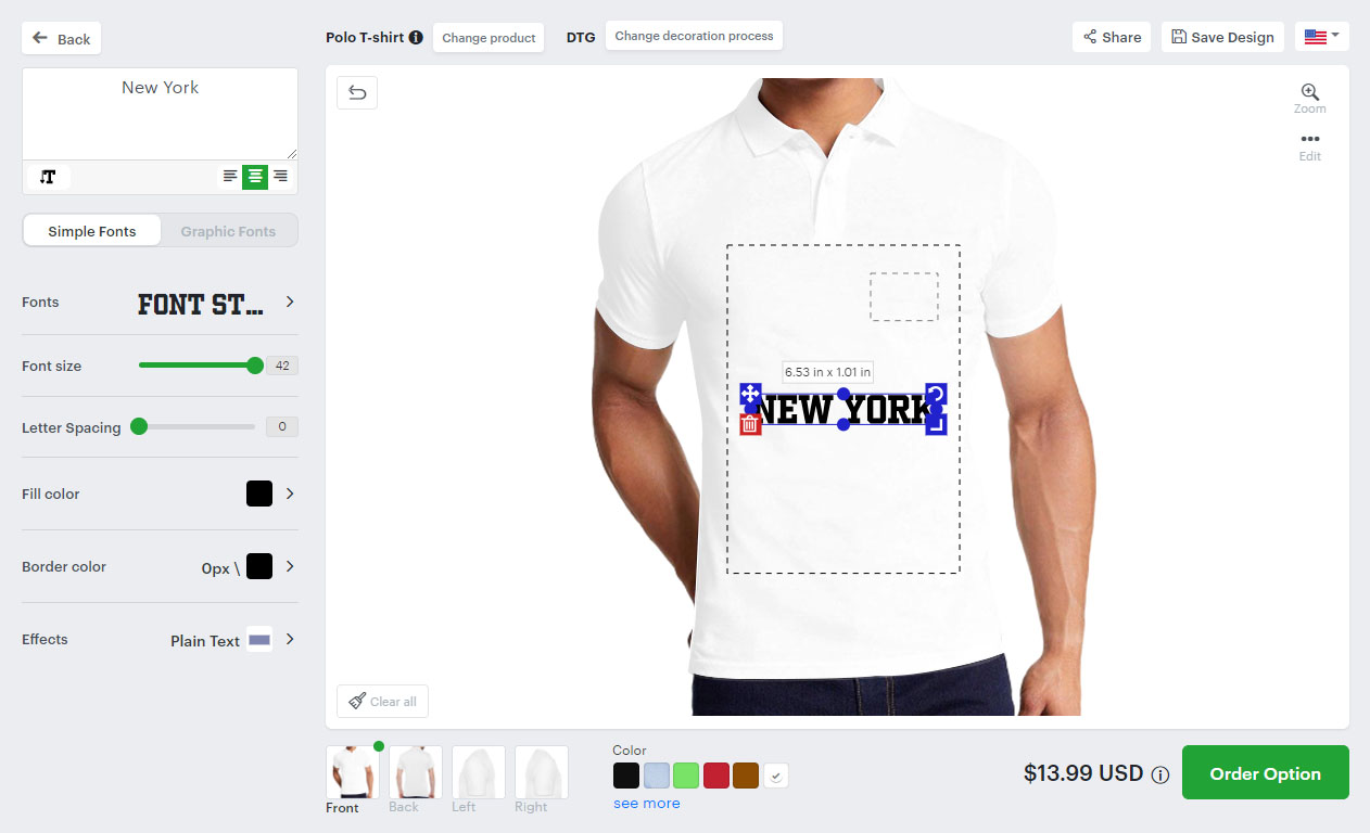 Web-to-Print T-shirt Designer Tool